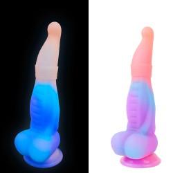 luminous alien lifelike silicone dildo