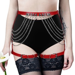 sm506 chain tassel leg belt waist bondage