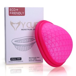 disc flat fit design menstrual cup