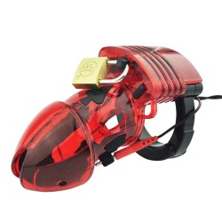 electro sex chastity device red